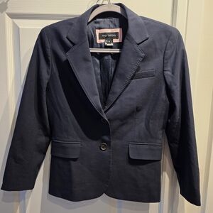 Pink Tartan Women's Deep Blue Suit Jacket